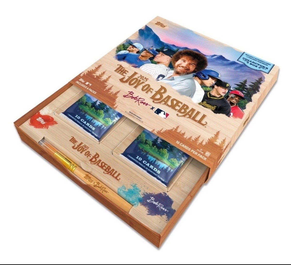 2025 Topps x Bob Ross: The Joy of Baseball Collectors Box Factory