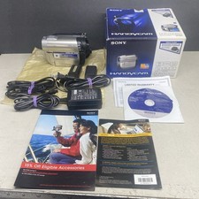 Sony DCR-DVD650 DVD, Flash Media Camcorder Bundle Tested Works w/ Box