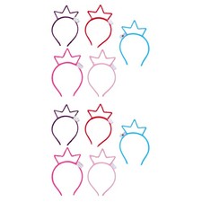 1-10pcs LED Glow Crown Headband For Birthday Parties