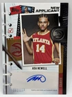 2025-26 Topps New Applicants Autographs Asa Newell Auto RC #NA-AN Hawks
