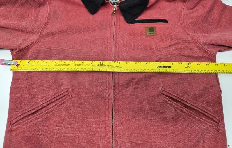 Vtg. CARHARTT WJ097 Detroit Womens Size L Reg Vintage Rose Blanket Lined Jacket thumbnail 8