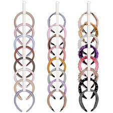 3 PCS Headband Holder Organizer for Girl,Hanging Hairband Storage for Women,B...