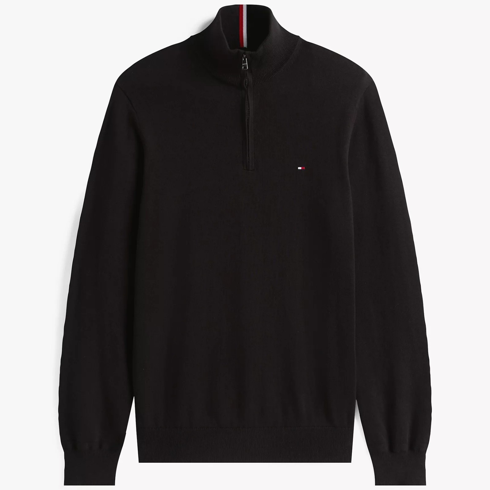 NWT Tommy Hilfiger Men's Regular Fit Essential Solid Classic Quarter-Zip Sweater image 8