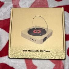 Wall Mountable CD Player White Portable CD Players Music Player Home Audio Boomb