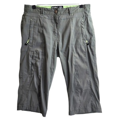 KILLTEC Pants Womens 10 Gray Capri Cargo Zipped Pockets Utility Hiking Outdoor