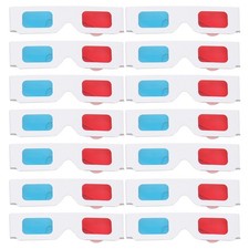 50 Pcs Cardboard Anaglyph 3d Glasses 3d Cardboard Movies Glasses