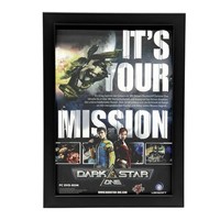 ✅Darkstar One PC Dvd-Rom Original Werbung Poster Retro Gaming✅Gerahmt✅