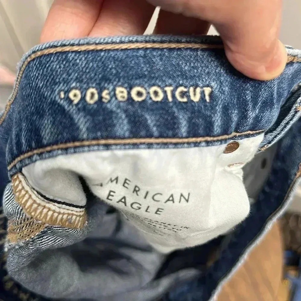 American Eagle 90's Bootcut Jeans Patchwork Size … - image 8