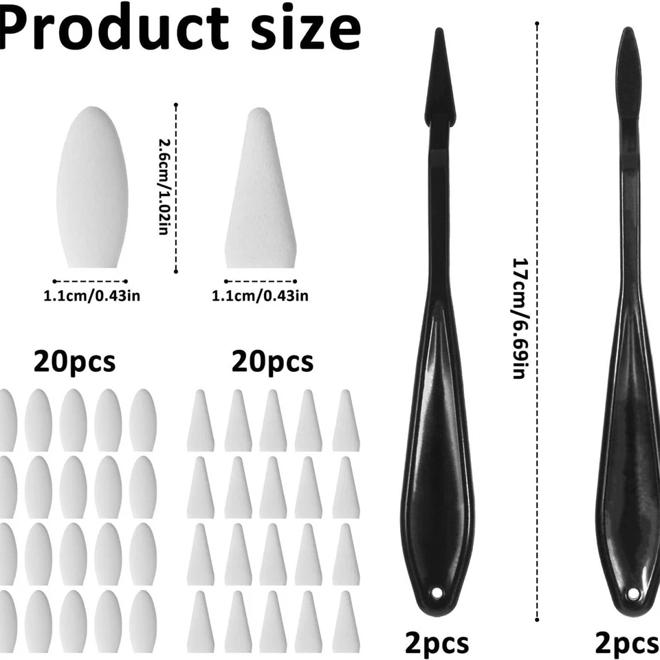 Lápiz de mezcla de tocones multifuncional de 44 piezas pastel portátil Foto 2 de 4
