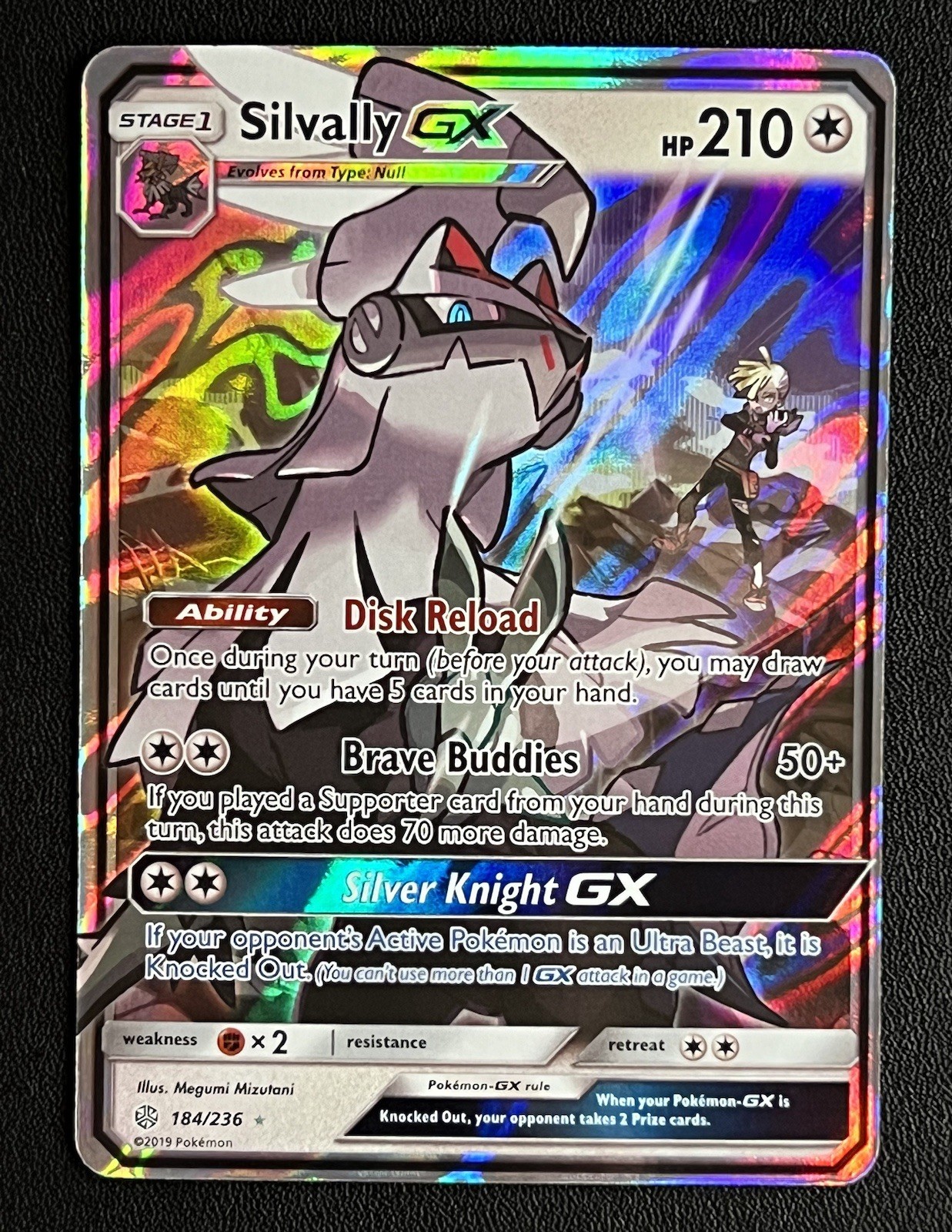 Silvally GX 184/236 Cosmic Eclipse NM Ultra Rare Pokemon Card