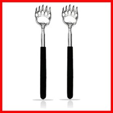 2PCS Back Scratchers, Bear Claw Back Scratcher Extendable Metal Retractable Tele