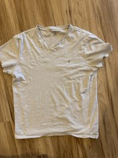 Polo Ralph Lauren Classic Fit M 100 Cotton V-neck Tee T-shirt Pony Logo 2 