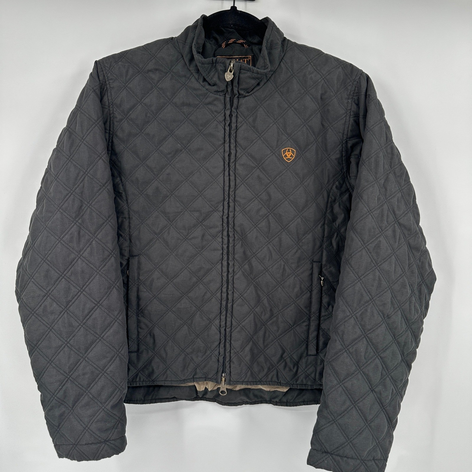 Ariat Quilted Full Zip Jacket Black Women's Size Small