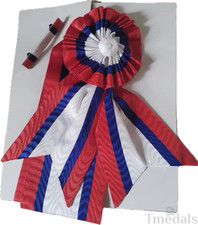 CHINA-REPUBLIC Sash ROC Blue Sky White Sun Order Sash Rosette Ribbon Bar Replica