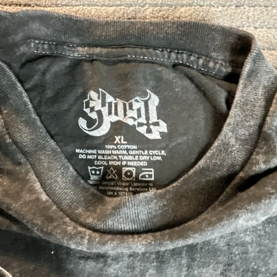 Camiseta Ghost Logo Mineral Wash Dos Caras XL Foto 4 de 4