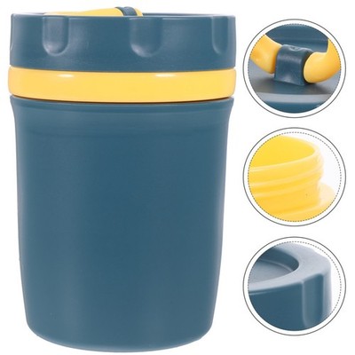  300 ml mikrowellengeeigneter Suppenbecher, Suppenbehälter mit Deckel, Löffel
