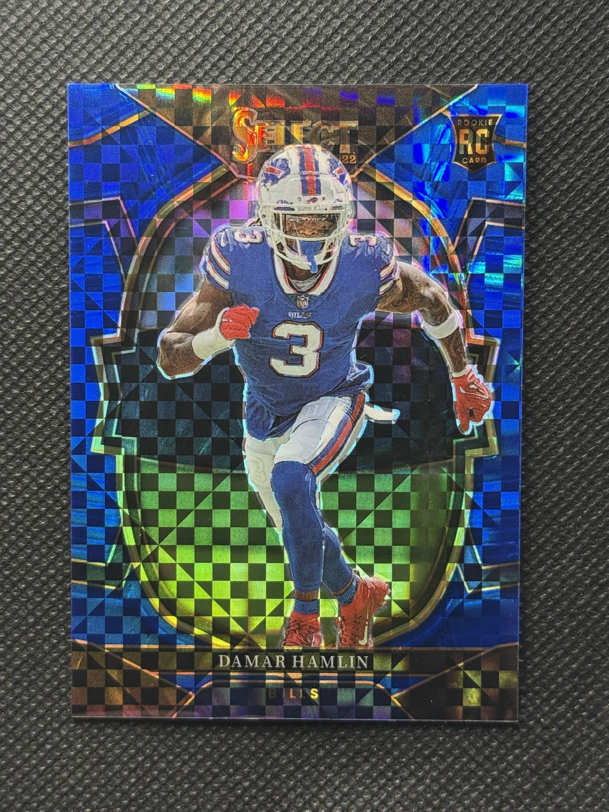 2022 Panini Select - Concourse Damar Hamlin #100 Blue Prizm /199 (RC)