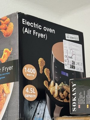 Air Fryer 4.5L Heißluftfritteuse 1400W Fritteuse ohne Öl XXL NEU
