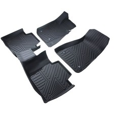 Floor Mats Tpe For Bmw 3 Series G20 2019-2025 1st 2nd Rows Car Linerblack