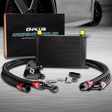 Oil Cooler Kit 25 Row AN10 Sandwich Plate for LS1 LS2 LS3 Black Aluminum