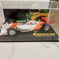 MINT IN BOX AYRTON RACING SENNA EDITION 43 #4 PENSKE CHEVROLET 1993 METAL 1:43