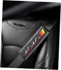 2Pcs Leather Seat Belt Cover Pad Shoulder Compatible with Car SUV Pad-0-Yellow