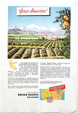 1945 Union Pacific Railroad Advertisement Transportation Vintage Forty Niners