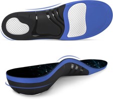 Plantar Fasciitis Insoles, 220 lbs High Arch Support Inserts, Pain Relief Ortho