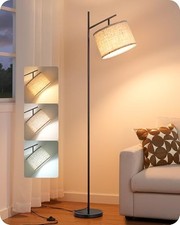 Modern Floor Lamps for Living Room, 64.7" Minimalist Standing Lamp with Black