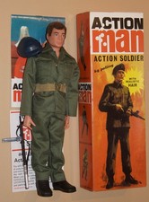 vintage action man 40th anniversar dark hair soldier boxed