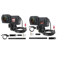 USB Outlet With Fast Charging Outlet Socket Double Motorcycle Handlebar charming