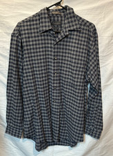 Mens Vintage Van Heusen Button Down Long Sleeve Dress Shirt Size M 15-151/2