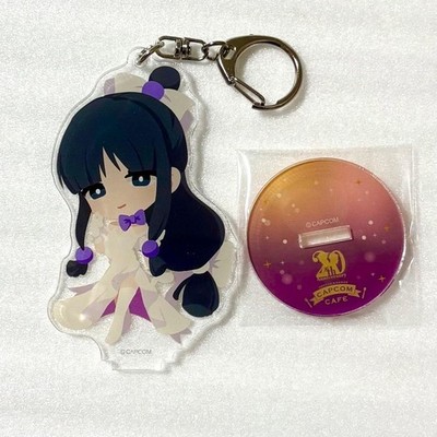 Schlüsselanhänger Ace Attorney Maya Fey 20. Jahrestag Capcom Cafe Acryl Ständ...