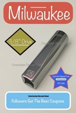 Milwaukee 45-34-0012 3/8" In Drive 12mm Metric 6-Point Deep Socket 12 mm