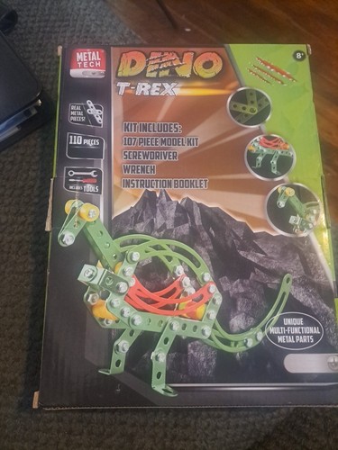 Dino T Rex Metal Tech 110 Pieces New Open Box Sealed Parts Instructions - Picture 4 of 9