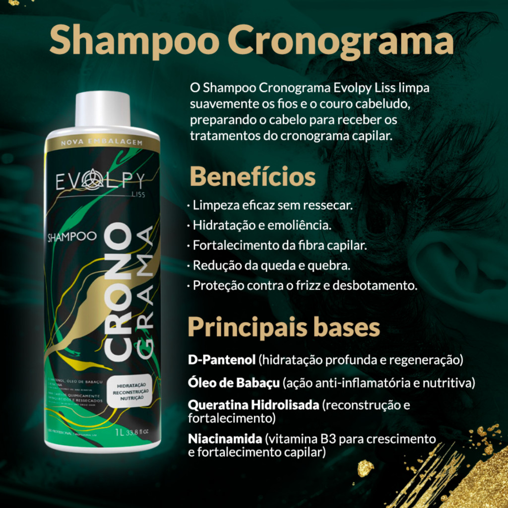 HAIR SCHEDULE KIT MAX NUTRITION SHAMPOO 1L + MASK 1KG EVOLPY LISS