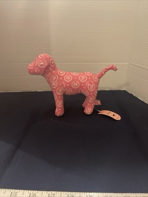 PINK Victoria s Secret, Love Pink 86, Mini Puppy Plush Pink Black New /Tags