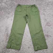 VINTAGE Boy Scouts Pants Mens 40 Uniform Elastic Waist Office BSA Union USA
