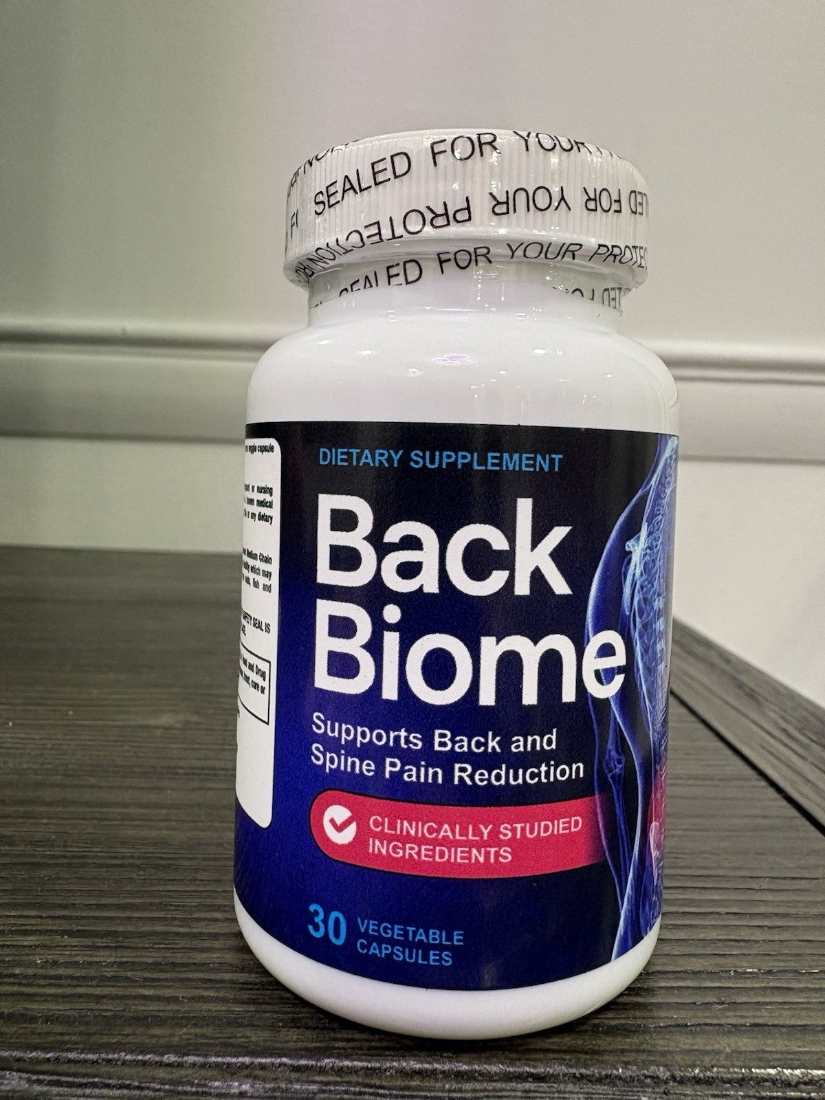 Back Biome Support Back And Spine Pain Reduction 30 Vegetable Capsules