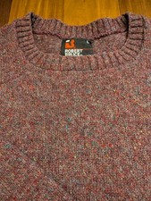 Vintage Robert Bruce 19x26 Purple Speckled Wool Sweater ILGWU Union Made in USA