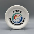 Fiesta First Annual Event Coaster or Mug Cover in White | Fiestaware FTCCO Logo