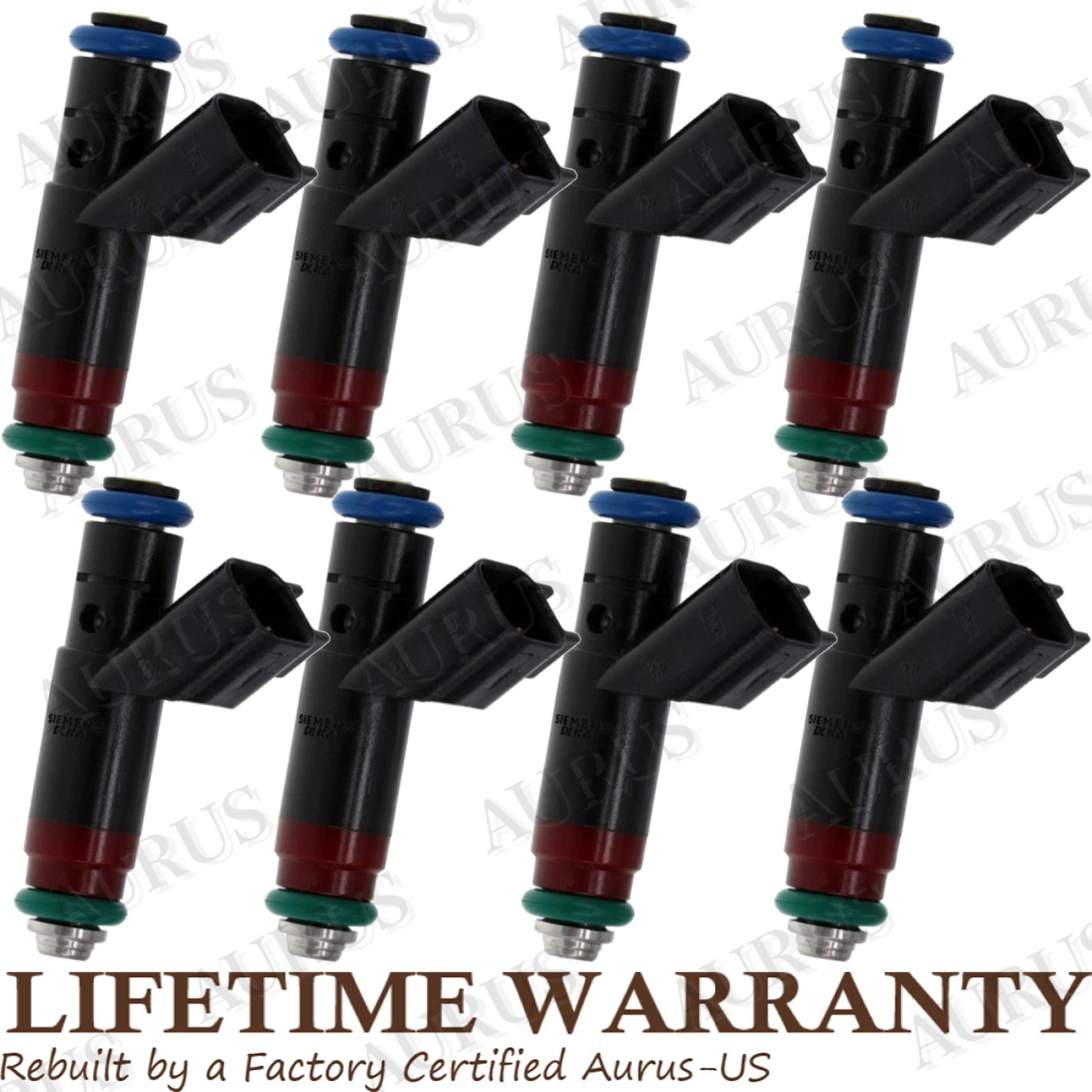 Siemens OEM Set of 8 Fuel Injectors for 2003-2006 Lincoln LS Ford Thunderbird V8 3.9L 3W43-AA