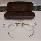Shuron Durex 1/10 12K GF Gold Fill Rimless Vintage Eyeglasses Frame w/ Case