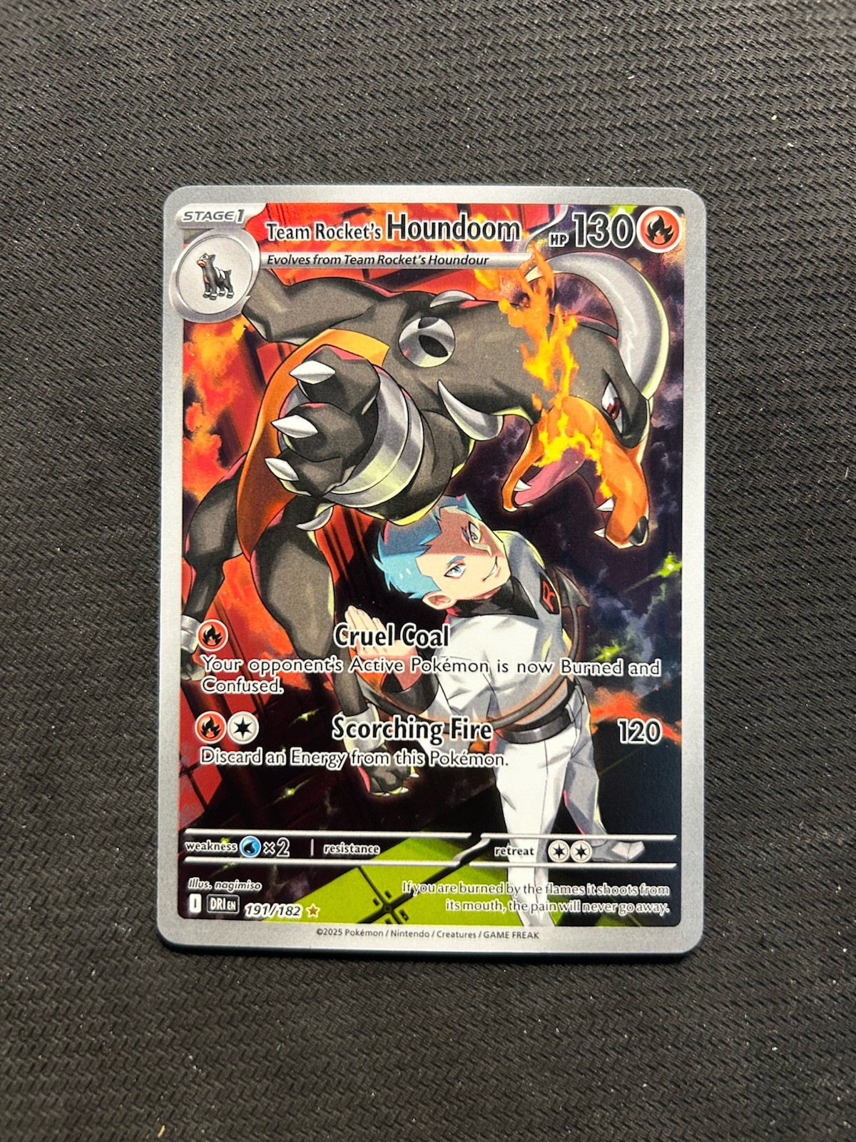 Pokemon TCG Team Rocket's Houndoom 191/182! NM Condition! See Description!