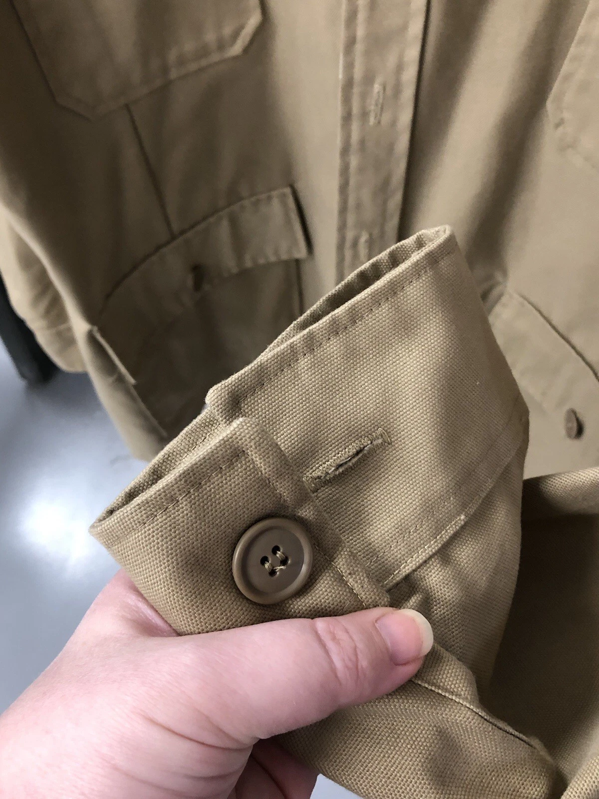 Vintage Champions Choice Made in USA Classic Tan Outdoors Jacket 100% Cotton XXL - product detail image 3