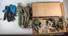 GI Joe 1964 Hasbro collection in trunk 2 dolls clothing weapons helmets etc.