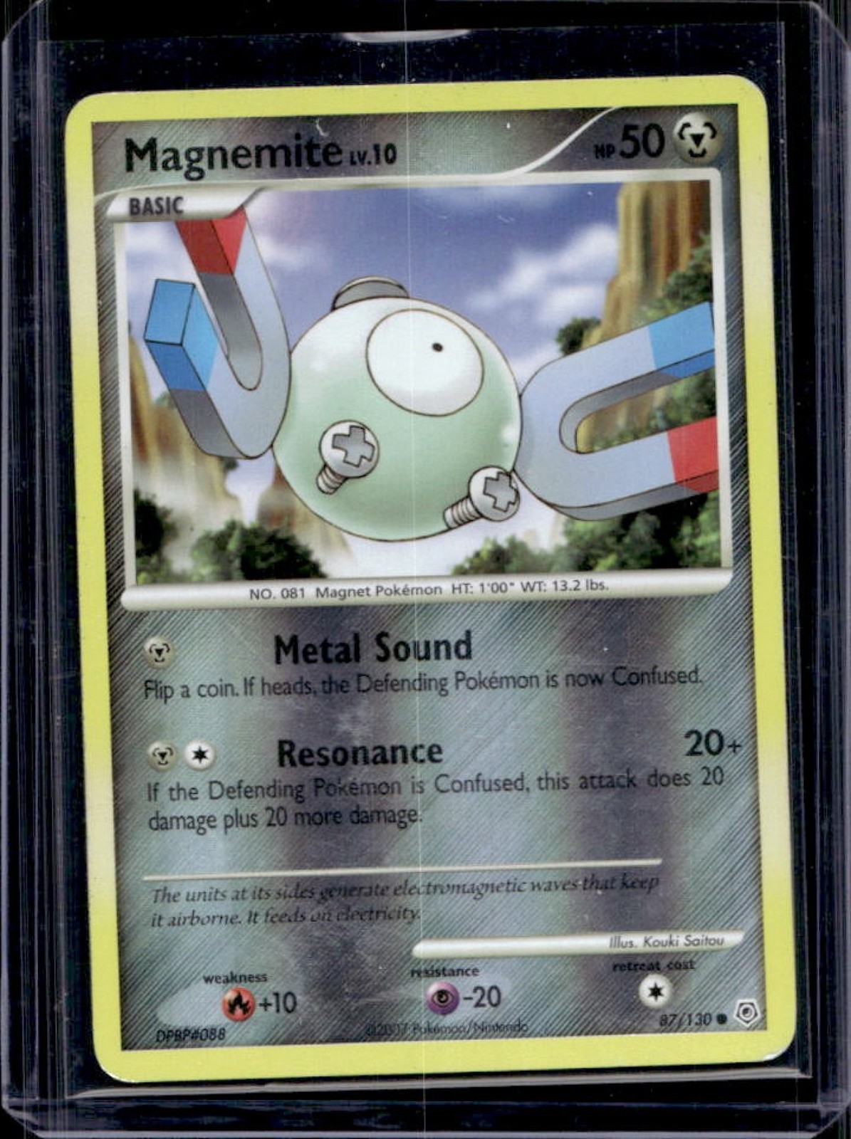 2007 Pokemon Diamond & Pearl Magnemite Reverse Holo #87/130