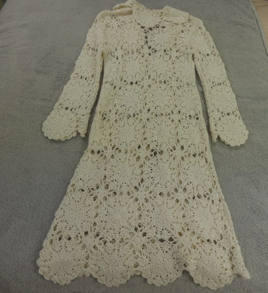 Cardigã Newport News suéter de crochê feminino médio espanador creme - Imagem 2 de 4
