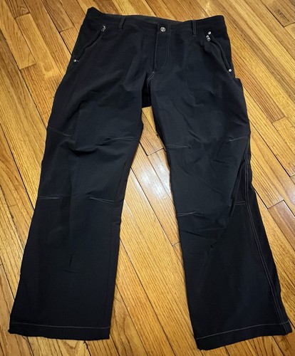 Kuhl Raid Black Pants Nylon Stretch Softshell Cargo Men's 40x30
