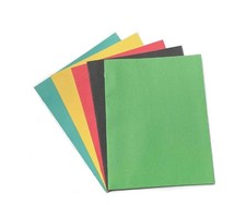 Staples 2-Pocket Paper Folder with Fasteners Red Green Blue Yellow 5-Pack
